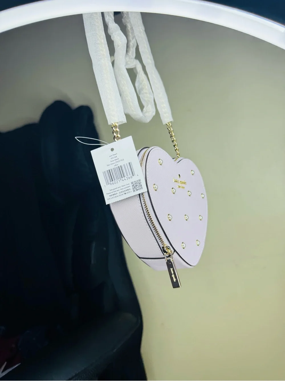 Kate Spade Pink Heart Shack Heart shaped Crossbody Bag